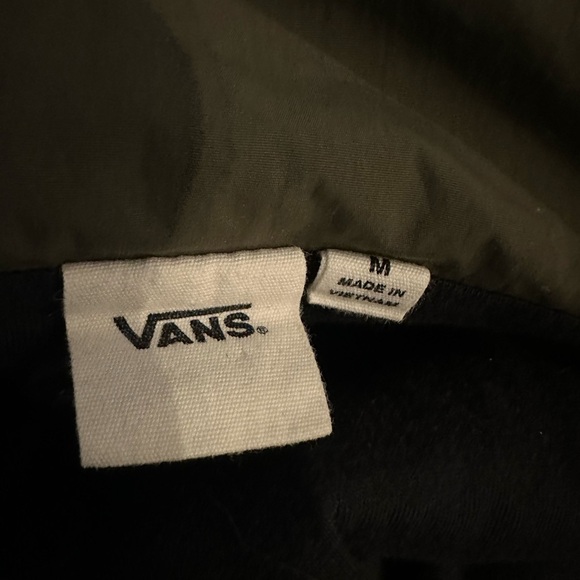 Vans Black Fleece Jacket with Pink and Yellow Accents - Picture 7 of 7